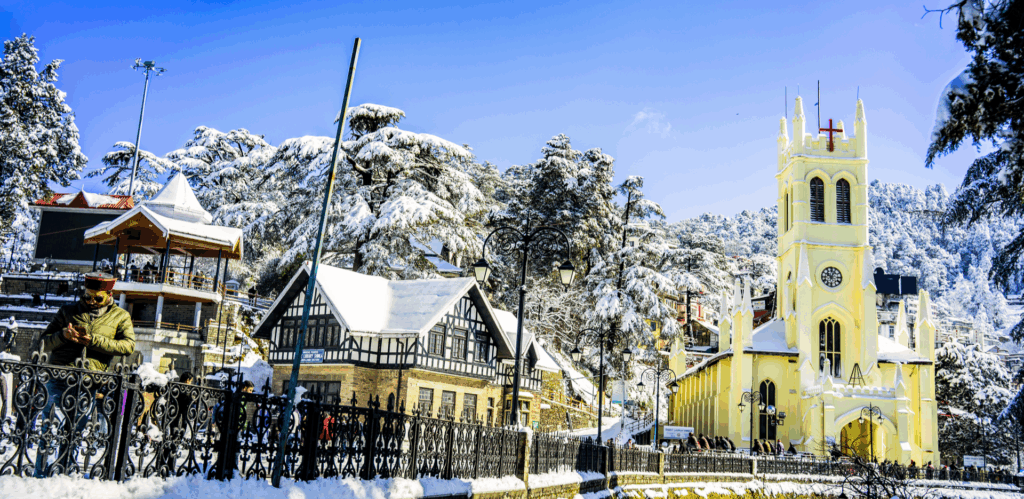 Shimla Ridge Snowfall 