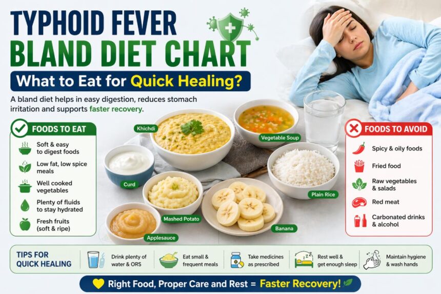 Typhoid Fever Bland Diet Chart