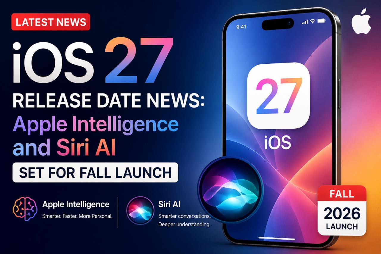 iOS 27 Release Date News